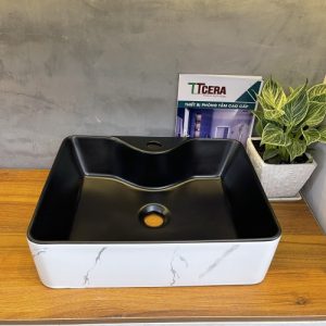 Chậu Lavabo Đặt Bàn Vuông Vân Đá Schmidt LB109
