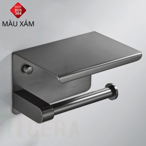 Móc Treo Giấy Vệ Sinh INOX Sơn Tĩnh Điện Xám Schmidt LG09