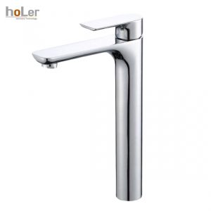 Vòi Lavabo Nóng Lạnh Đồng mạ Crome Cao 30cm Schmidt HL-LB613