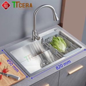 Chậu Rửa Chén Đơn Inox Schmidt CR913 - 8245