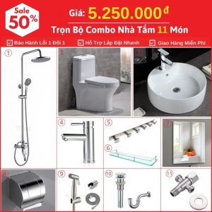 Combo Nhà Vệ Sinh 11 Món 5.25 Triệu Schmidt CBTT09-5250
