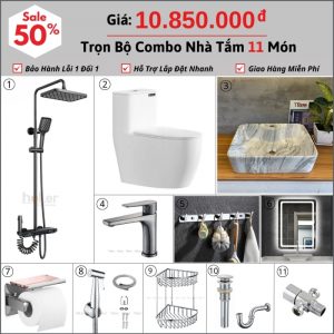 Combo Nhà Vệ Sinh 11 Món 14.95 Triệu Schmidt CBHL06-10850