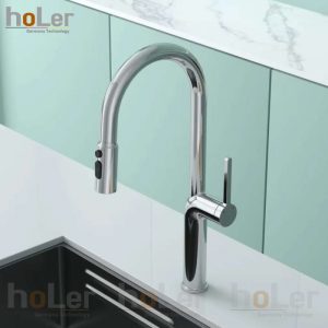 Vòi Rửa Chén Rút Dây Đồng Thau Mạ Crome Schmidt CHL965