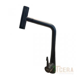 Vòi Rửa Chén Rút Nóng Lạnh Đồng Thau Sơn Tĩnh Điện Đen Schmidt CNL525