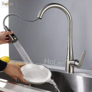 Vòi rửa chén nóng lạnh, dây kéo Inox SUS 304 Schmidt CHL905