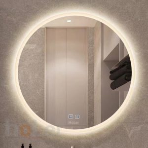 Gương Đèn Led 3 Màu Tròn Có Nút Cảm Ứng Và Sấy Schmidt HLG11