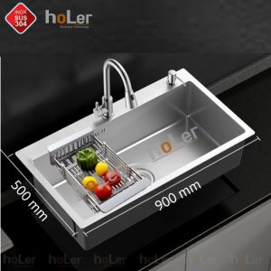 Chậu Rửa Chén 1 Hộc Inox 304 Dày 3mm Schmidt HLCR724-9050