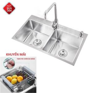 Chậu Rửa Chén INOX 304 Dày 3mm Schmidt HLCR704-8245D