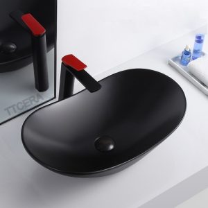 Chậu Lavabo Oval Đen Đặt Bàn Schmidt LB28