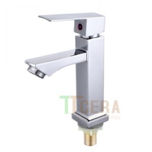 Vòi Lavabo Vuông lạnh Đồng Thau Mạ Crome Schmidt LB607
