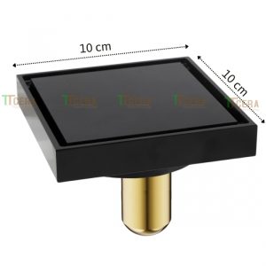 Phiễu Thoát Sàn Chống Hôi Đồng Thau Bóng Mạ Đen Schmidt PT18