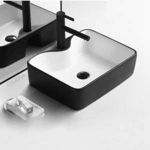 Chậu Lavabo Đặt Bàn Vuông Đen Schmidt LB55