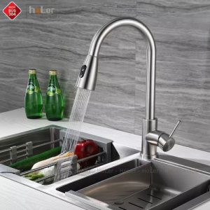 Vòi rửa chén nóng lạnh, dây kéo Inox SUS 304 Schmidt CHL917