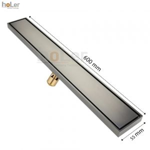 Phễu Thoát Sàn Đồng Thau Sơn Mạ TiTan Xám Chống Hôi Schmidt HLPT16