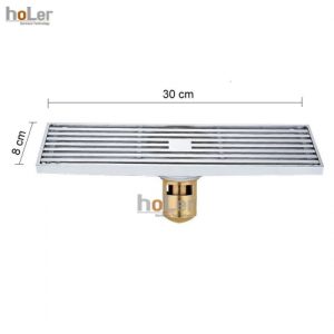 Phễu Thoát Sàn Đồng Thau Mạ Crome Chống Hôi Dài Schmidt HLPT15