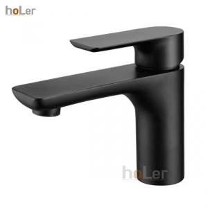 Vòi Lavabo Nóng Lạnh Đồng Sơn Tĩnh Điện Đen Schmidt HL-LB603